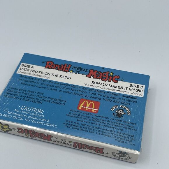 1994 McDonalds Magical Sealed 2 Cassettes Tapes Travel Tunes Ronald Makes Magic - Picture 4 of 7